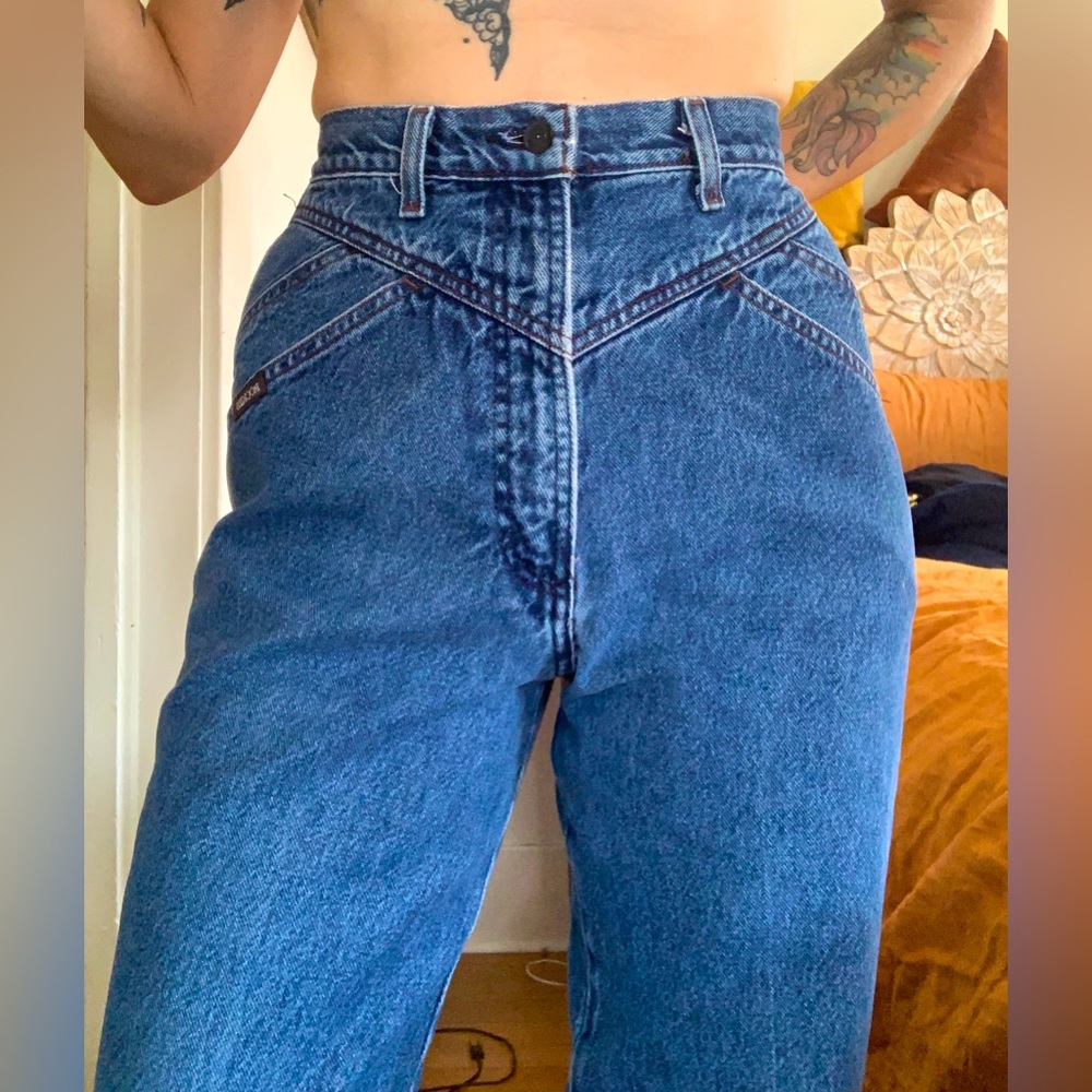 Vintage Rockies Jeans! 7/8 Bare Back High Waisted. Great Condition.